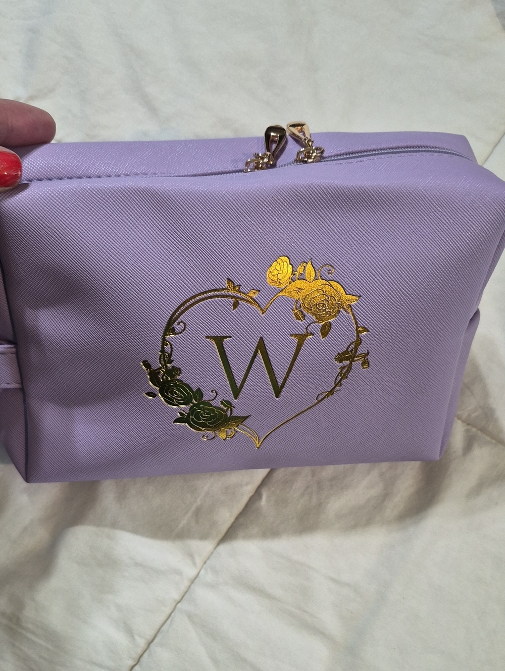 Initial Cosmetic Travel Bag